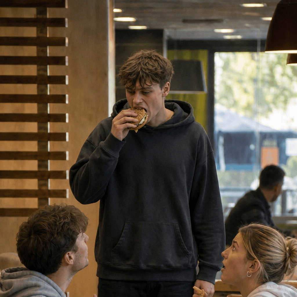 Stranger STOLE My Burger and Said THIS thumbnail